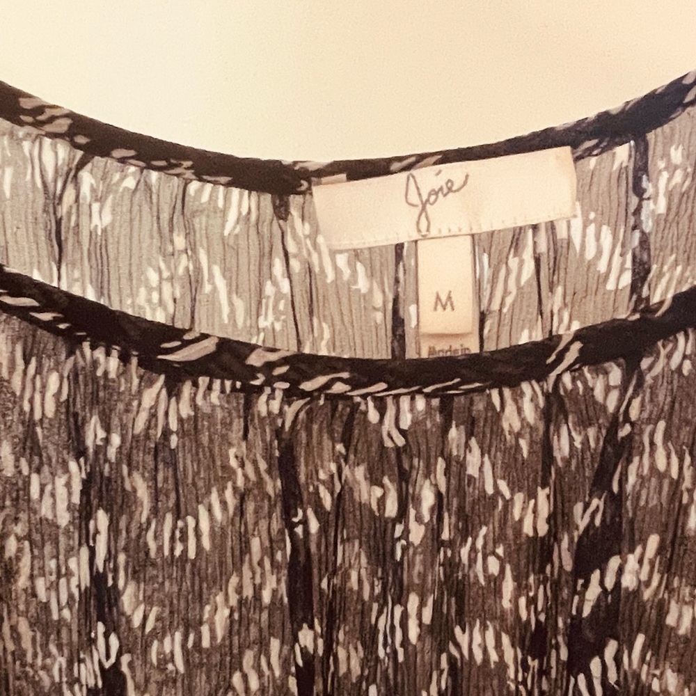 Joie Patterned Blouse Size Medium - image 2